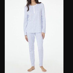 Roller Rabbit Pajama Set - Small - Blue Hearts